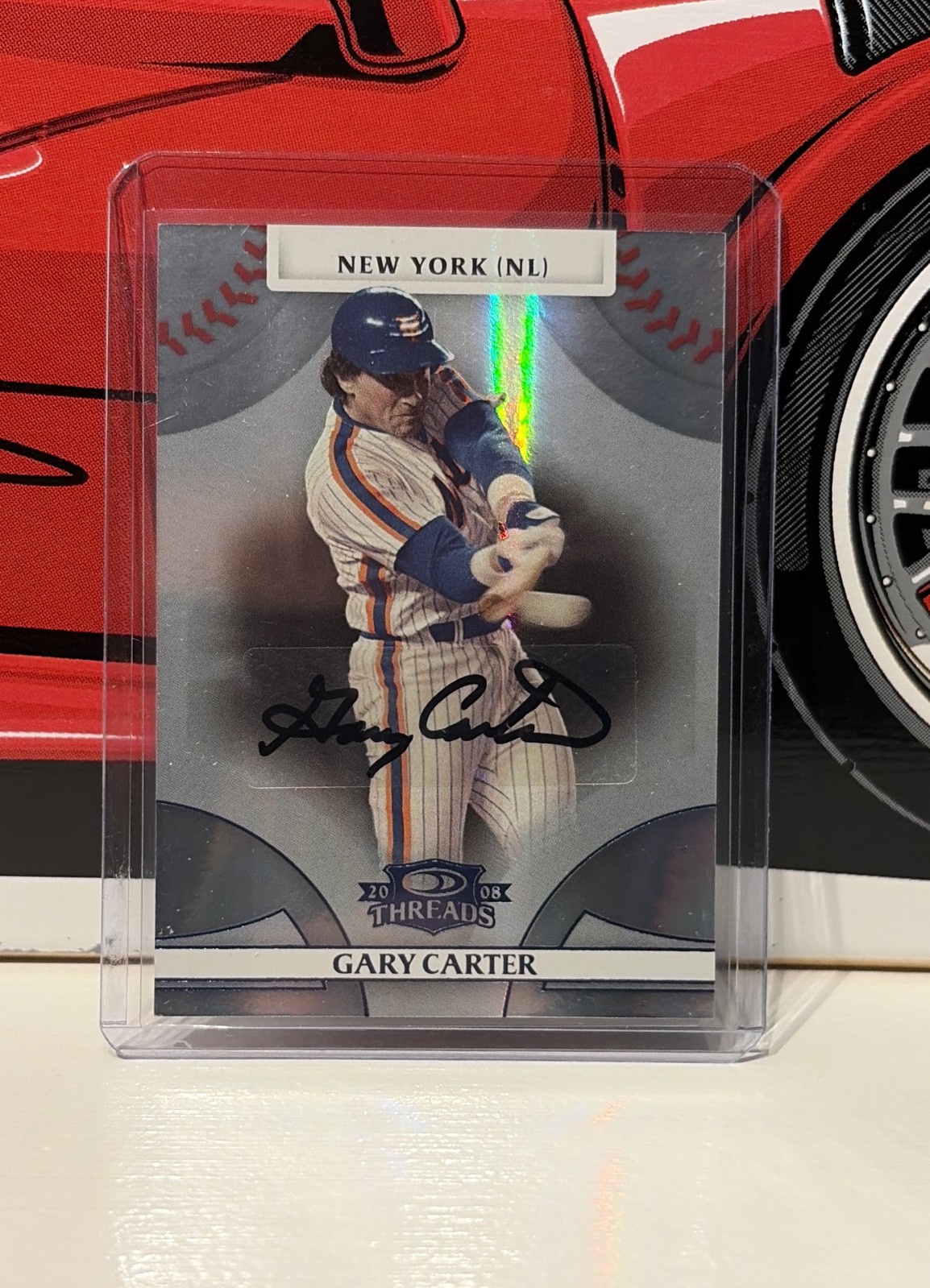 2008 Donruss Threads - Gary Carter #32 Gold Signatures /25 (AU)