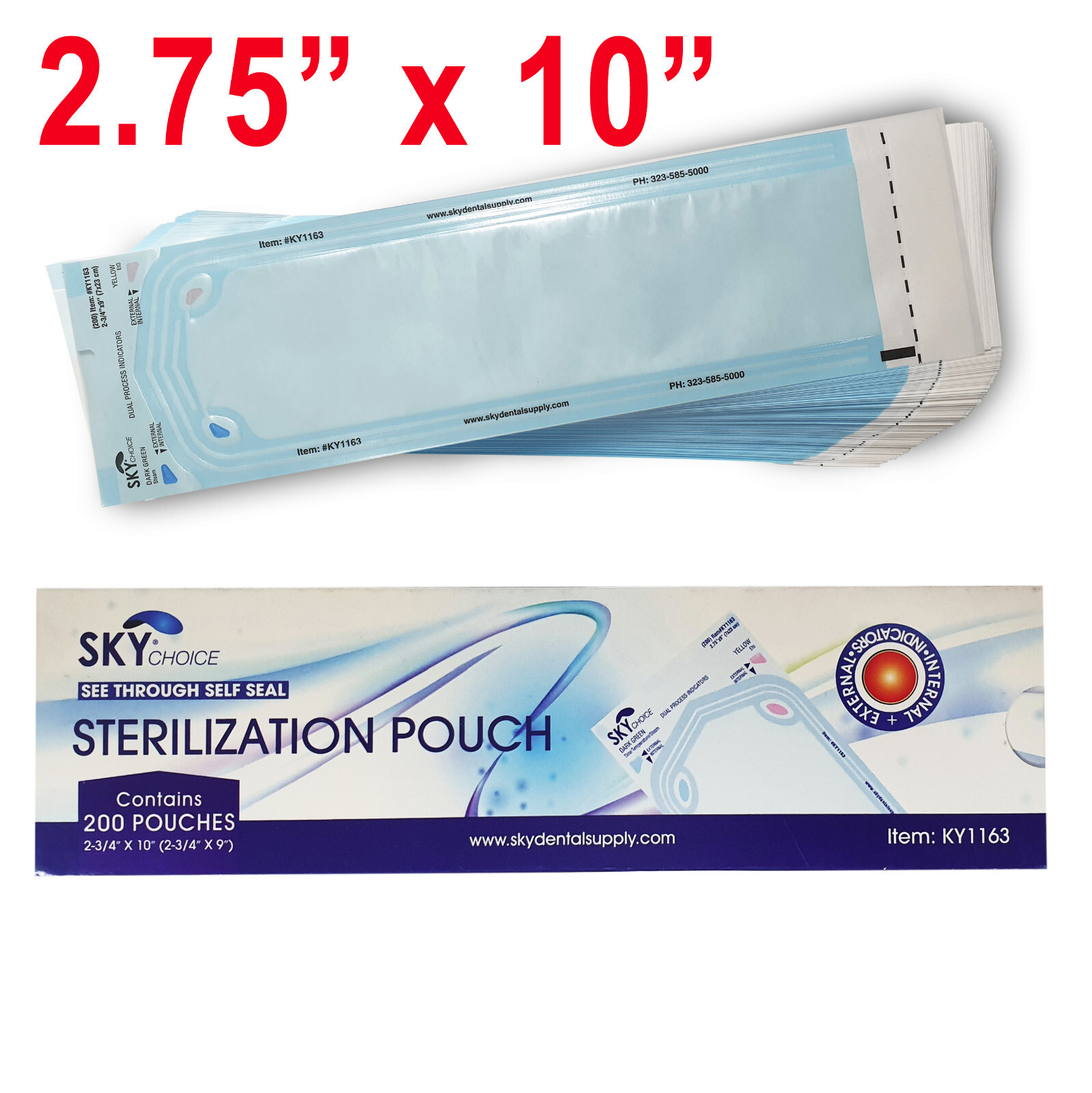 up to 9000 Sterilization Pouches 2.75\ up to 9000 Sterilization Pouches 2.75\
