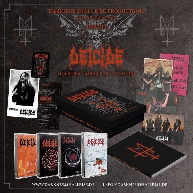 DEICIDE - Screaming Ancient Incantations Cassette Boxset  Rare & NEW Death Metal