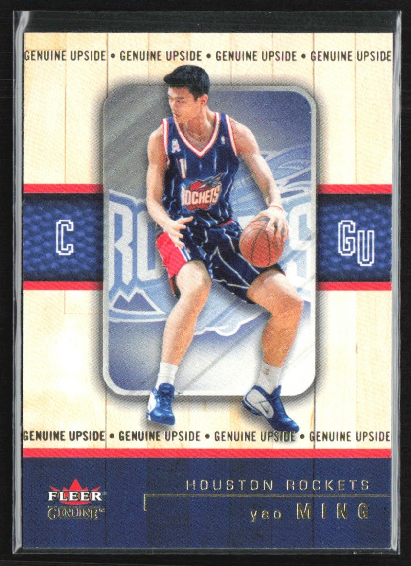 Yao Ming 2002-03 Fleer Genuine Upside RC /2002 #120 Houston Rockets