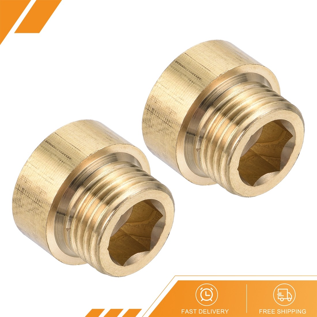 2Pcs Shower Head Extension Arm Brass G1/2 Male to Female 20mm