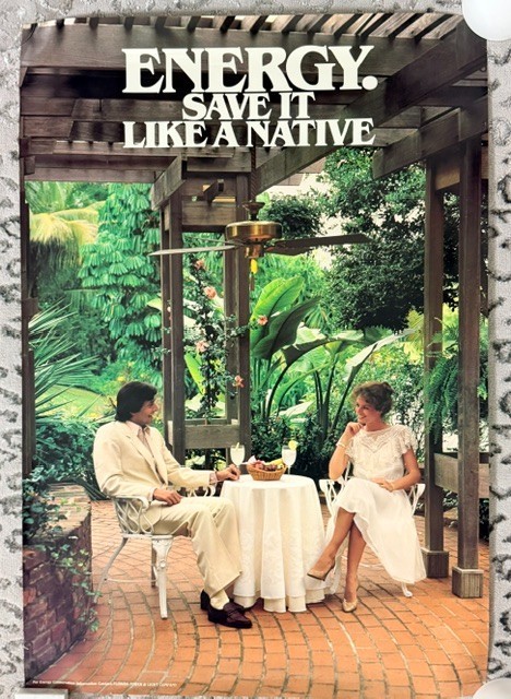 Save it Like a Miami Native - FPL Vintage Poster (1980)