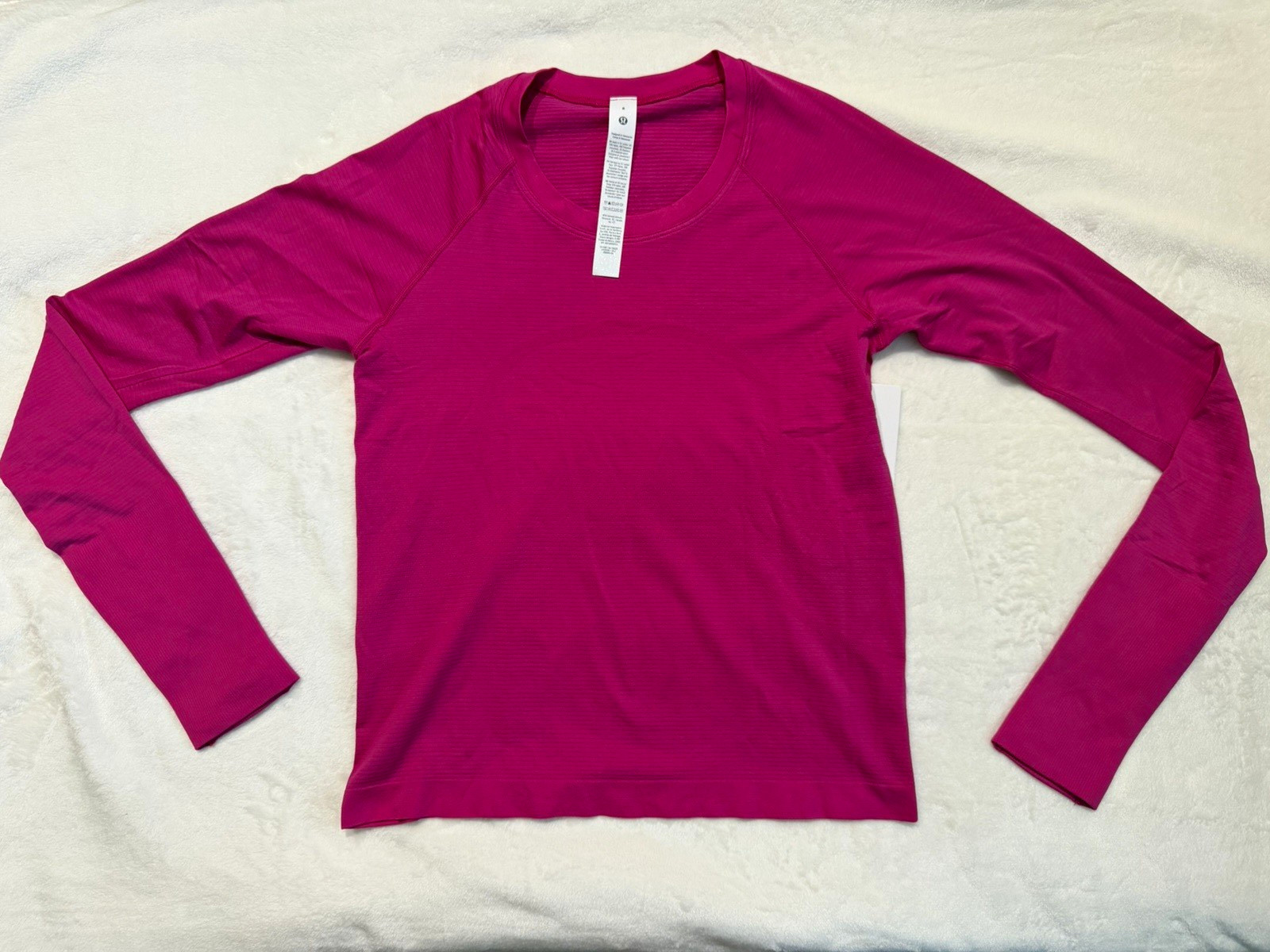 lululemon Swiftly Tech Long Sleeve 2.0 Race Crew Neck Slim Fit Pink 8