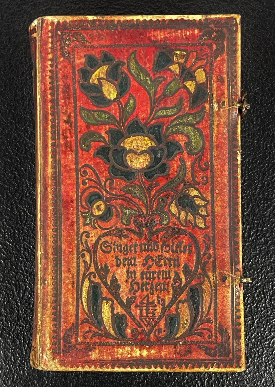 1700s Decorative Vellum, Lutheran Song Book German Hymnal Germany