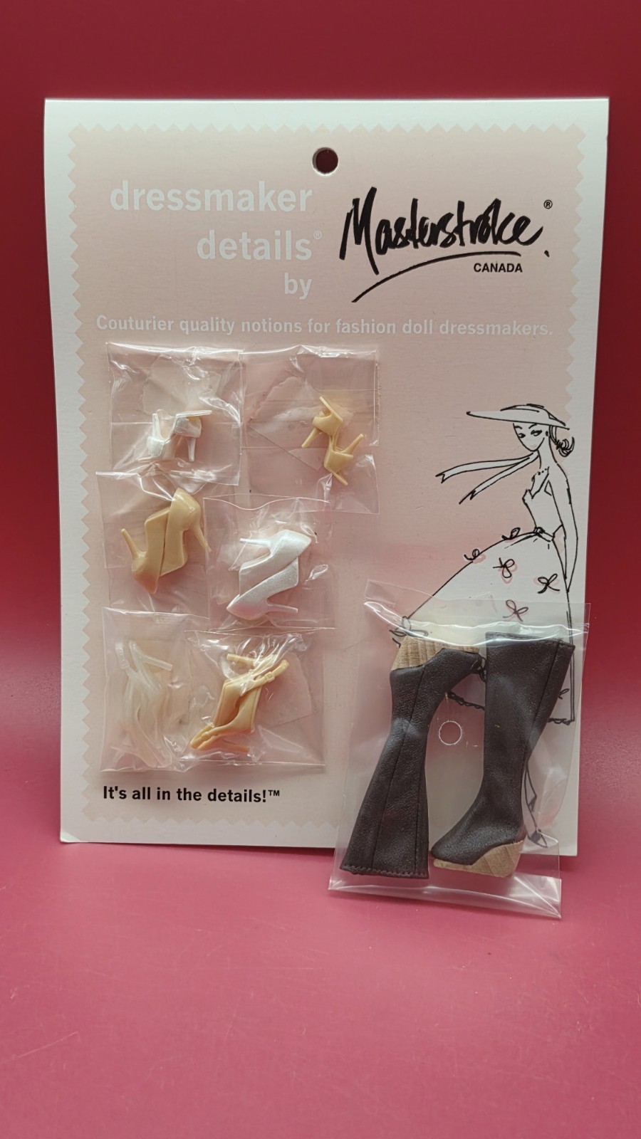 Dressmaker Details Masterstroke Doll Heels Shoe & Boots Bundle 7 Pairs NRFB