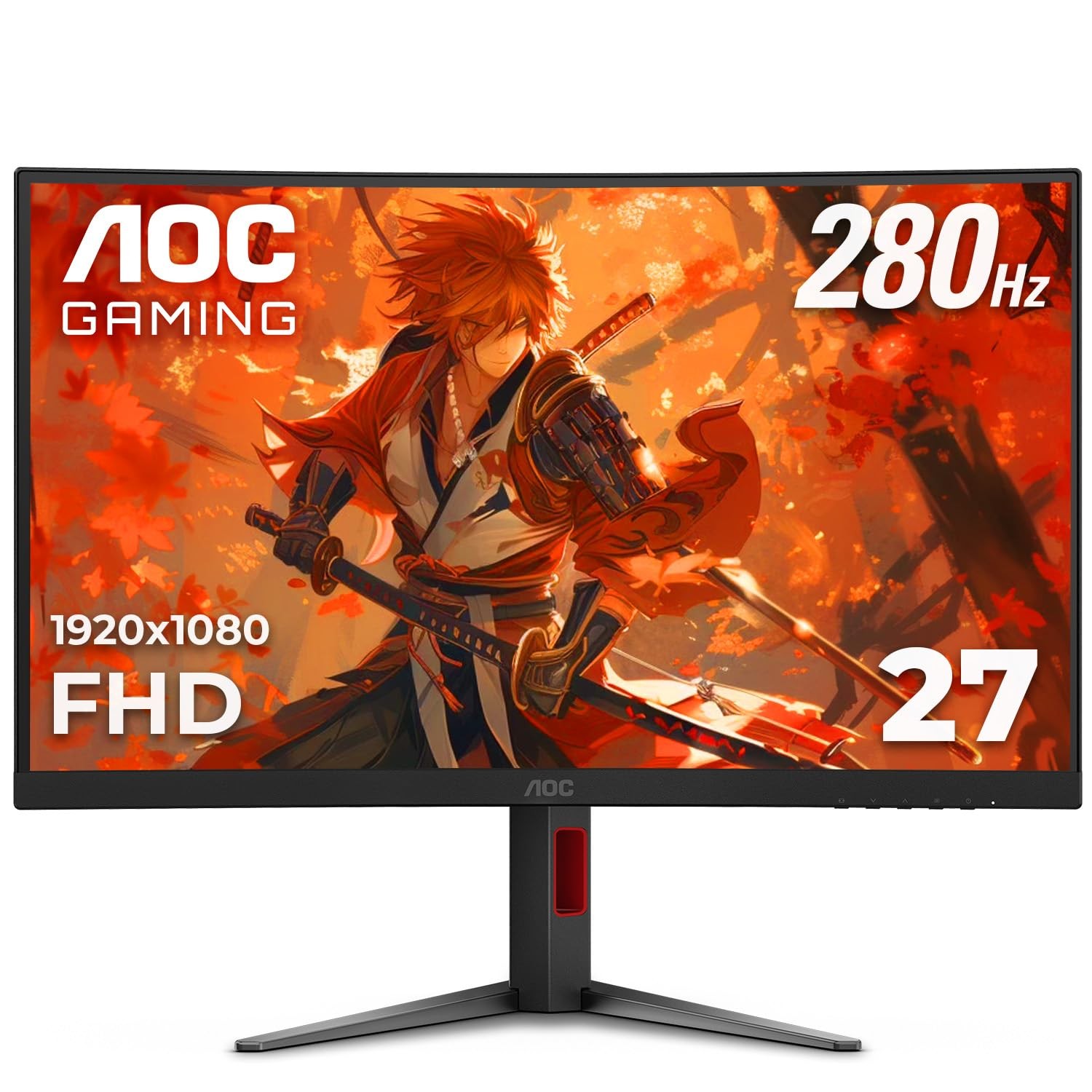 Gaming Monitor 27 FHD 280Hz Curved VA 0.3ms HDR AOC C27G4ZH Inch computer Gaming Monitor 27 FHD 280Hz Curved VA 0.3ms HDR AOC C27G4ZH Inch computer