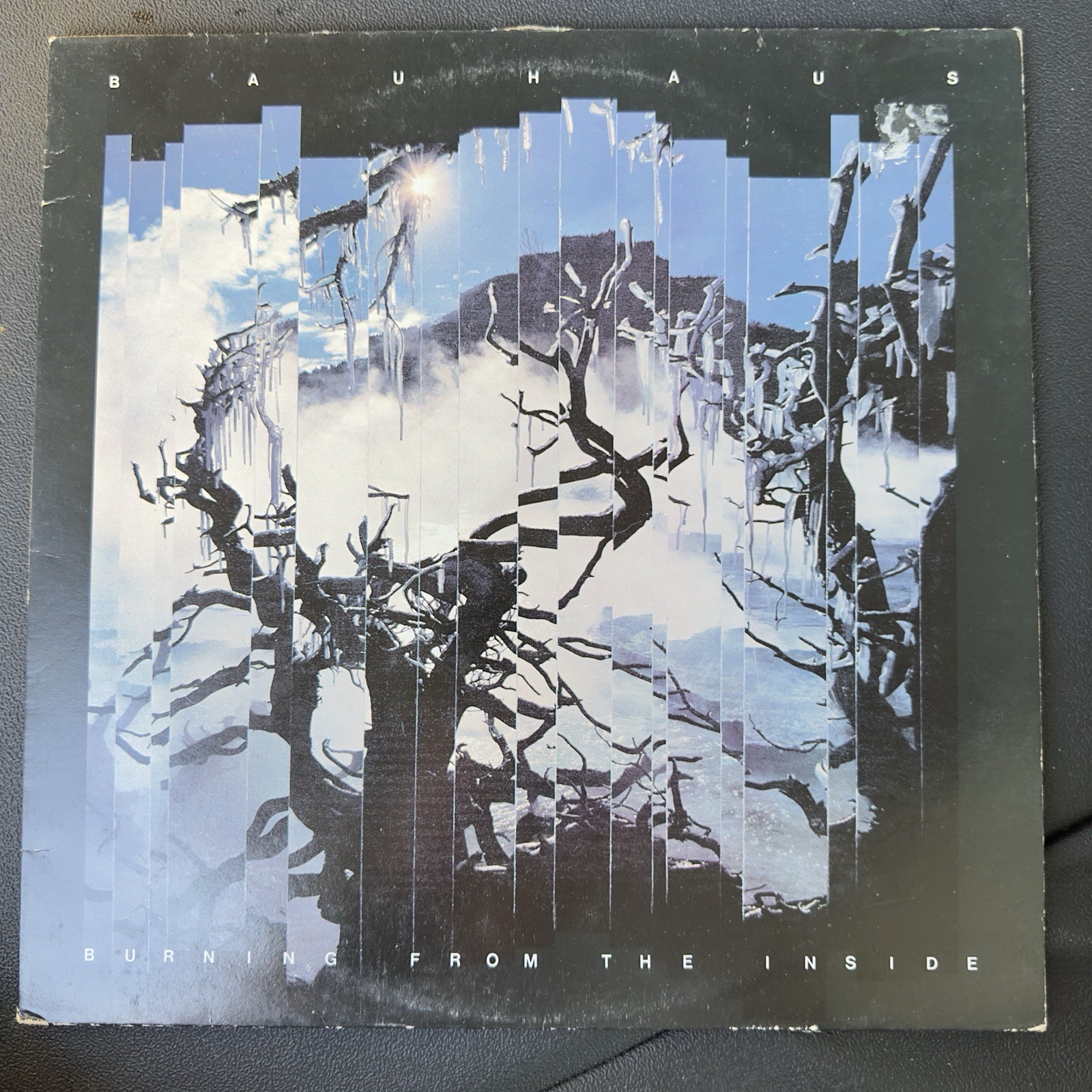 RARE BAUHAUS 1983 PROMO POSTER - PETER MURPHY - BURNING FROM THE INSIDE