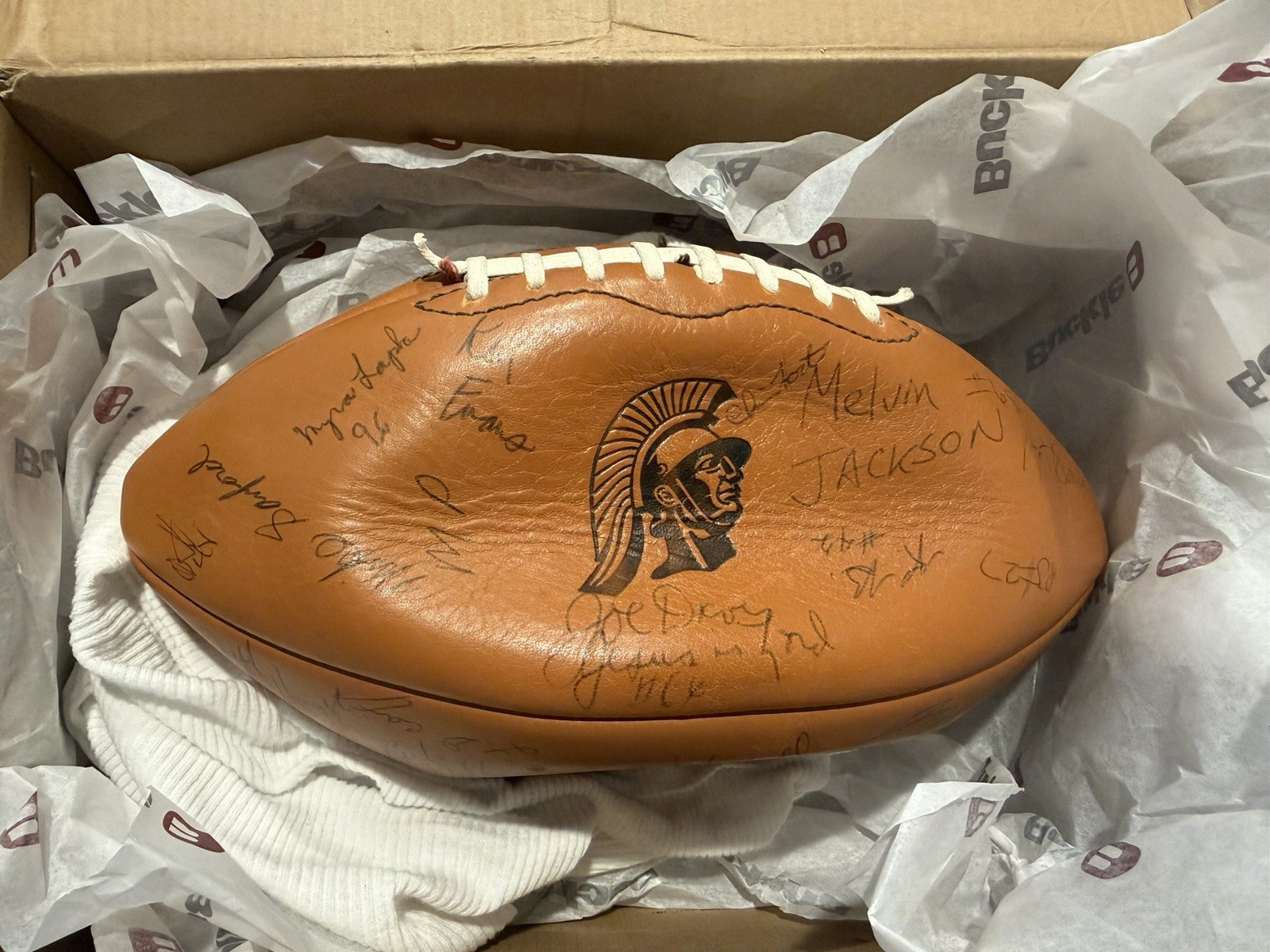 1974 USC Wilson Signed Football Autographed by Rod Martin & others