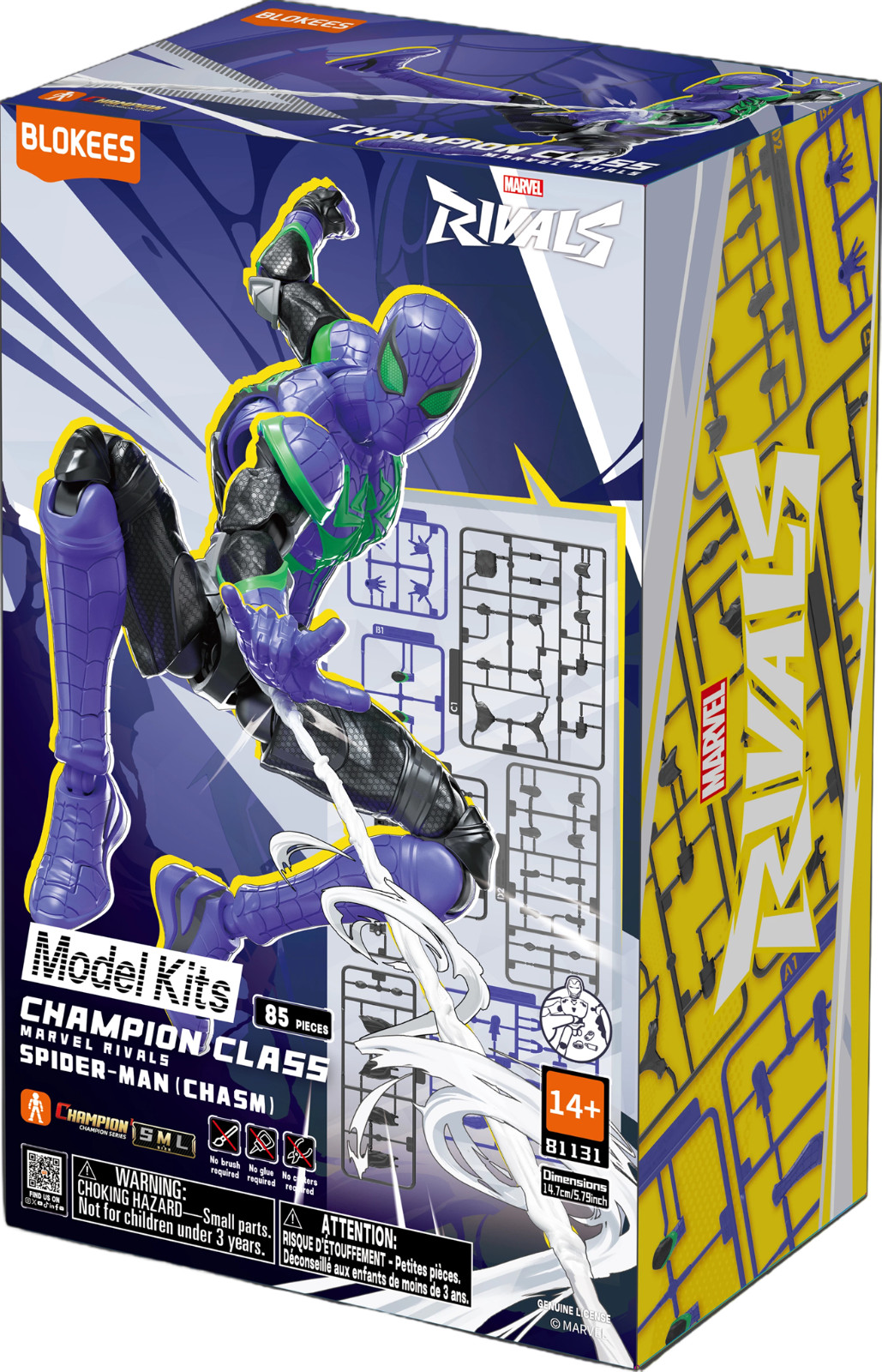 Blokees Marvel Rivals Champion Class Spider-Man Chasm Spider Man Model Kit Fig