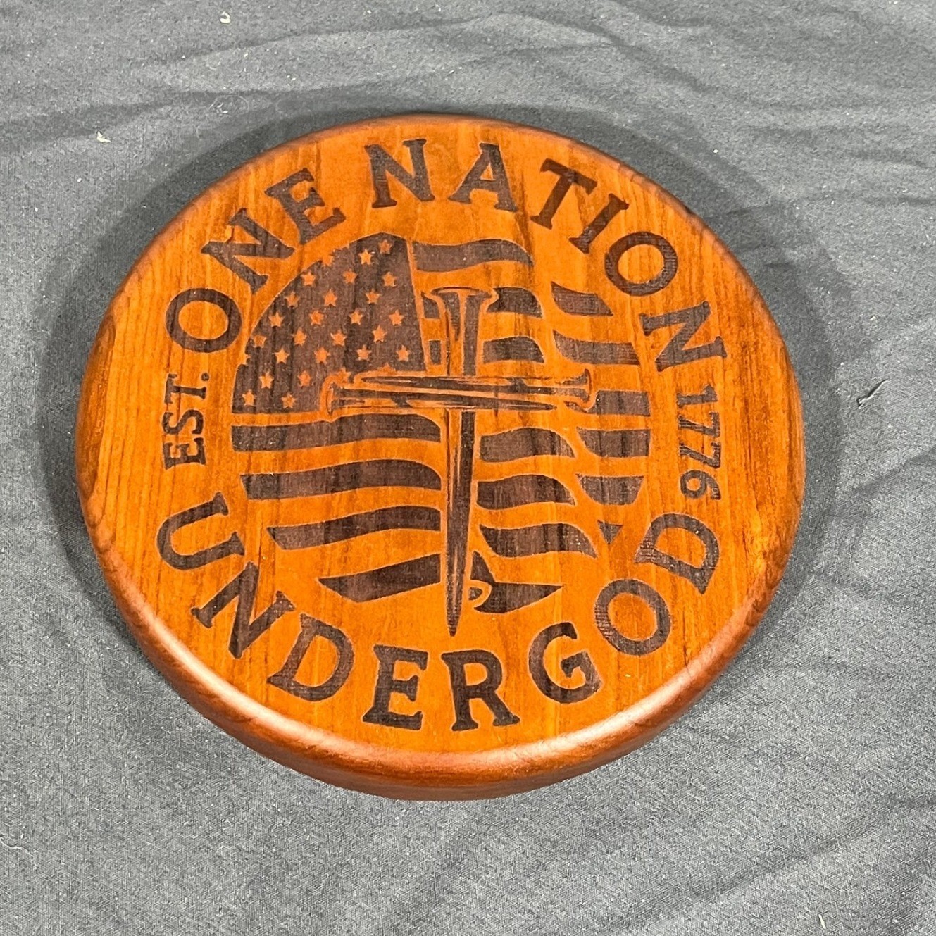 One Nation Under God Wooden Wall Plaque Patriotic American Flag Cross Sign 6\ One Nation Under God Wooden Wall Plaque Patriotic American Flag Cross Sign 6\