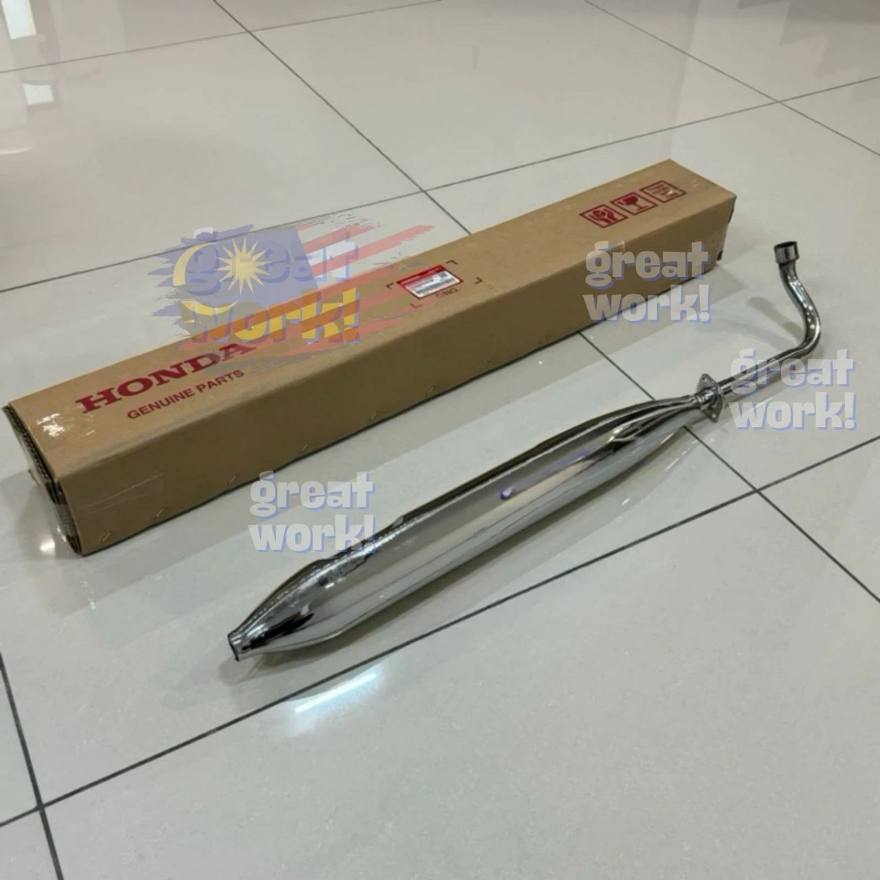 BRAND NEW   EXHAUST MUFFLER fits 1980-83 HONDA C70 PASSPORT, C70K1 K0, C70M1