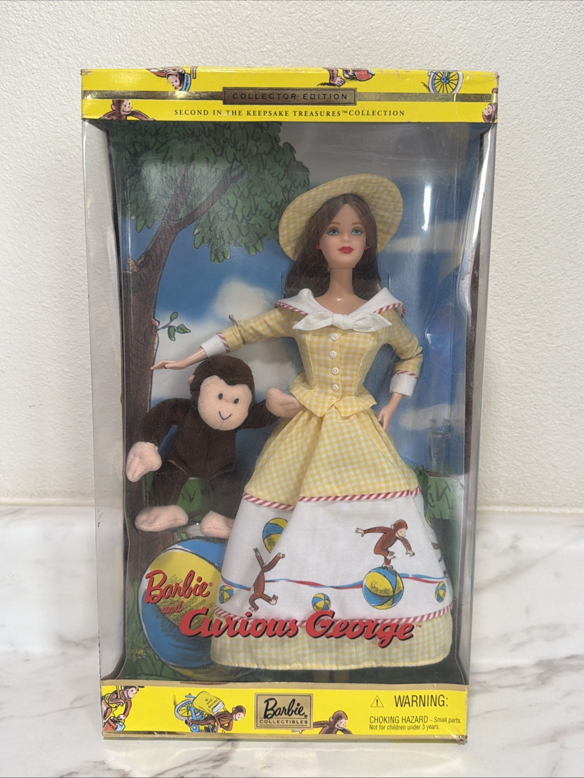 Mattel Barbie Collectibles Barbie & Curious George Collector Doll w/ Plush 28798