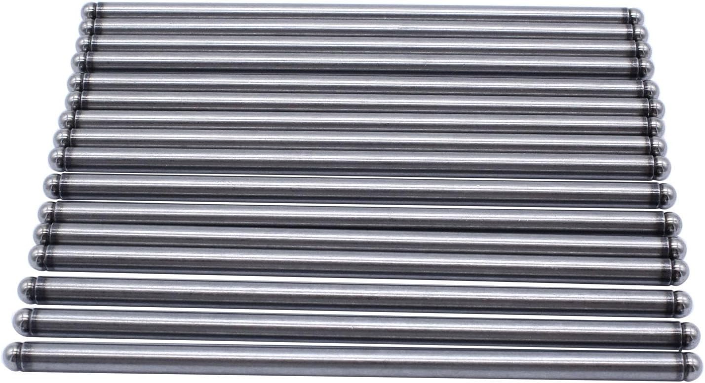 16Pcs Valve Push Rods Hardened Steel Pushrods 5/16 STD 7.800\