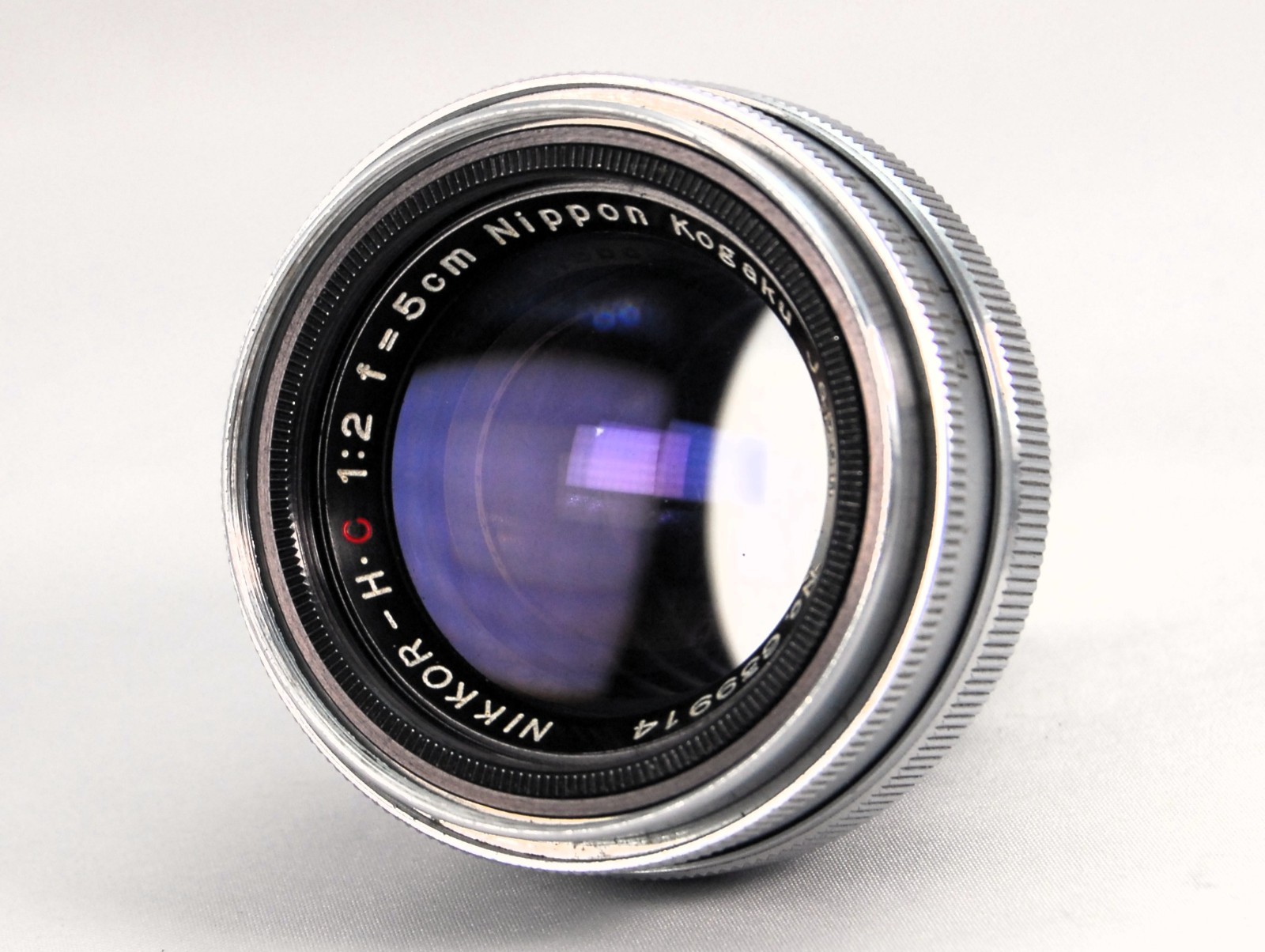 Nikon Nippon Kogaku NIKKOR-H.C 5cm f/2 S Mount Lens No.639914 Japan