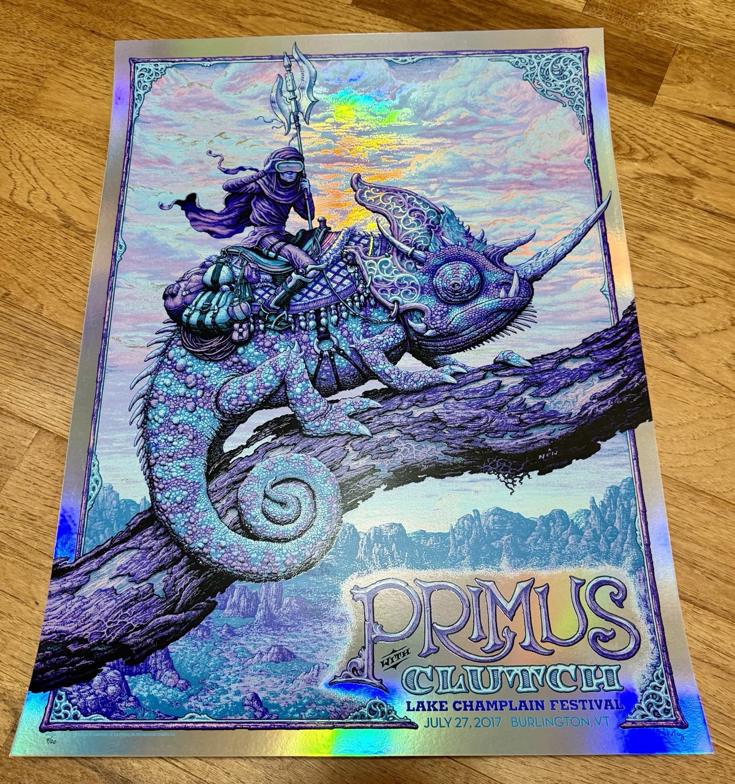 Primus Burlington Lake Champlain Festival 2017 Twilight Foil Poster AP20 Winters Primus Burlington Lake Champlain Festival 2017 Twilight Foil Poster AP20 Winters