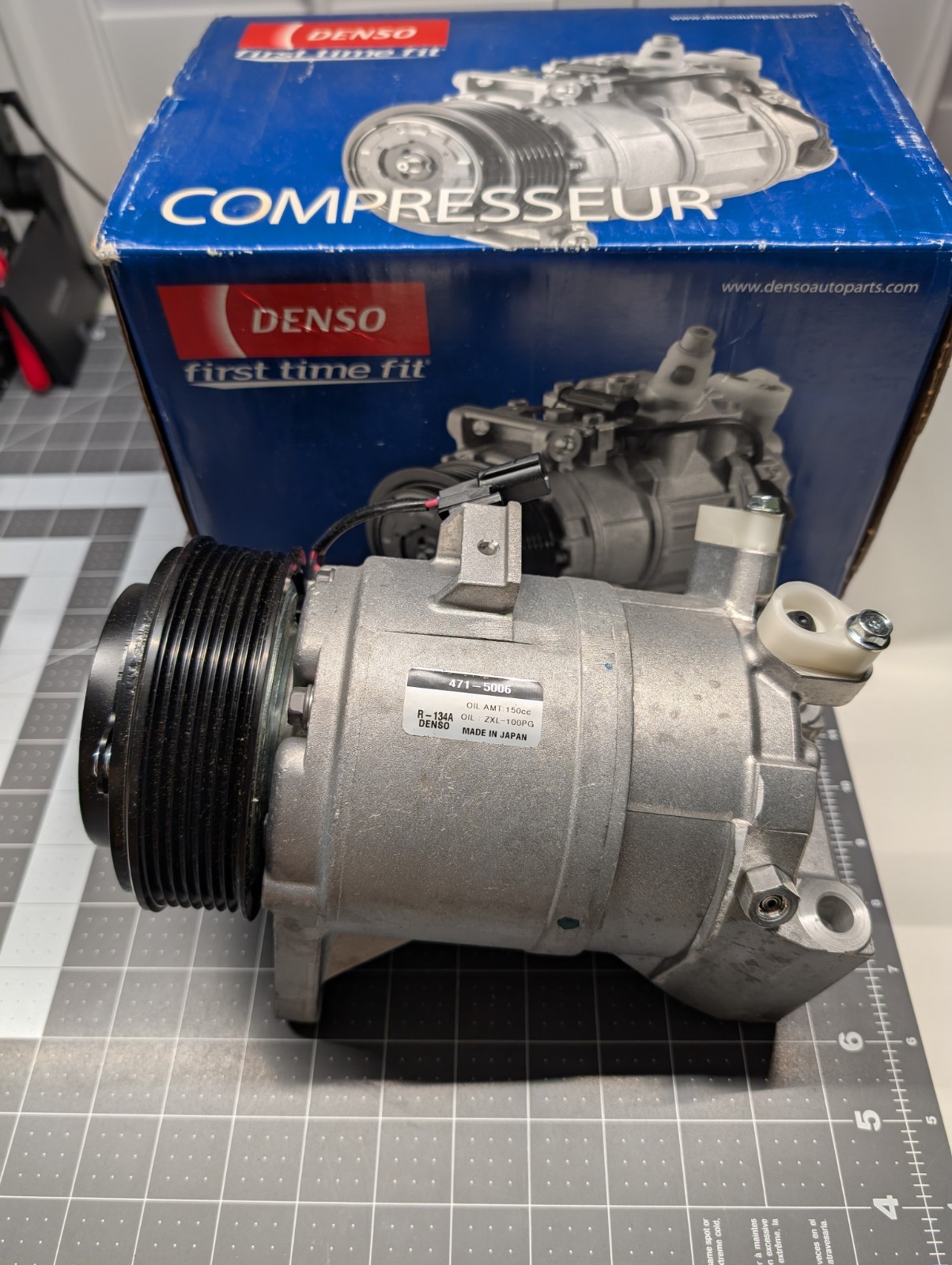 Denso A/C Compressor with clutch 471-5006