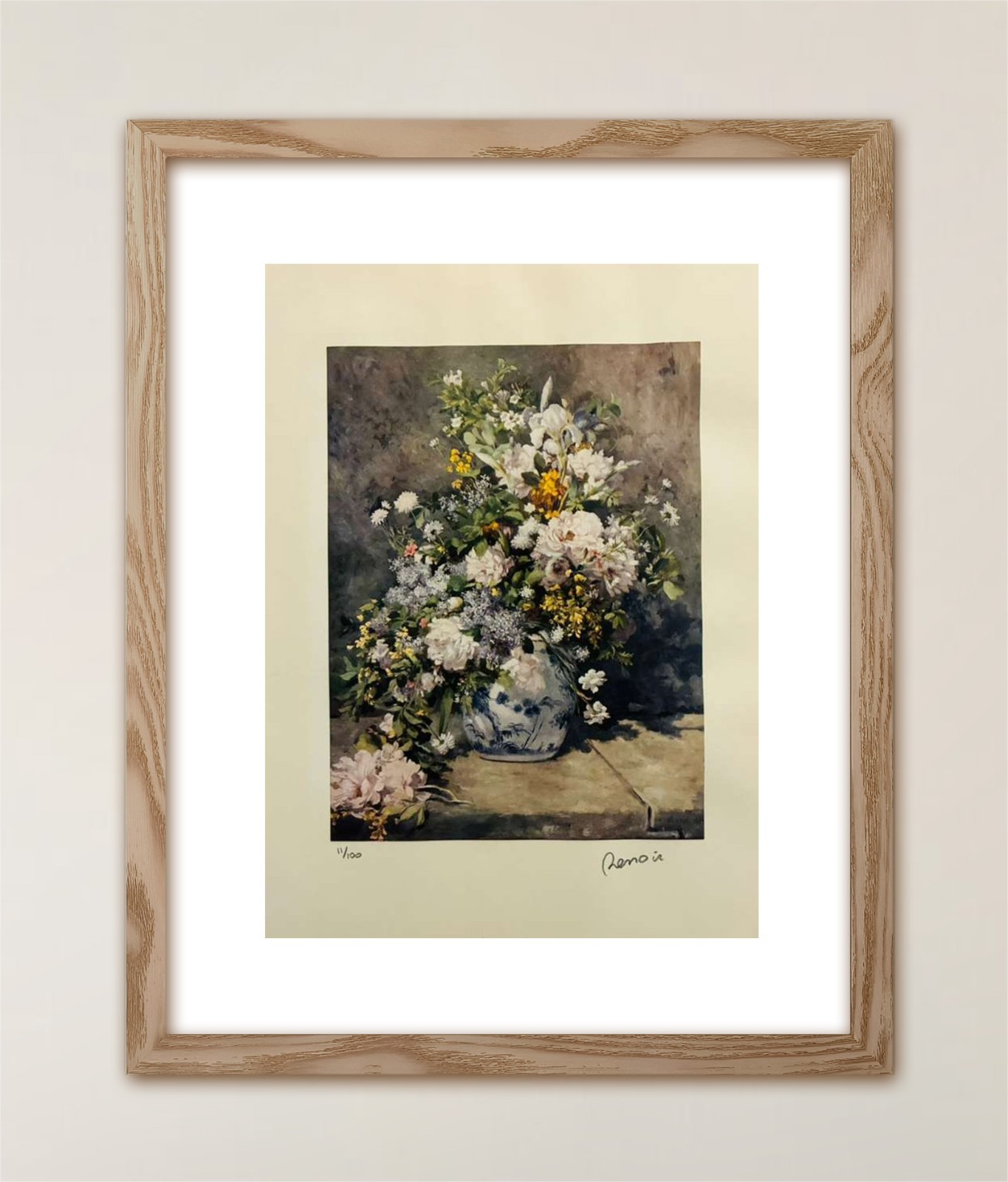 Pierre-Auguste Renoir, Original Signed Print with COA and $3,500 Appraisal.
