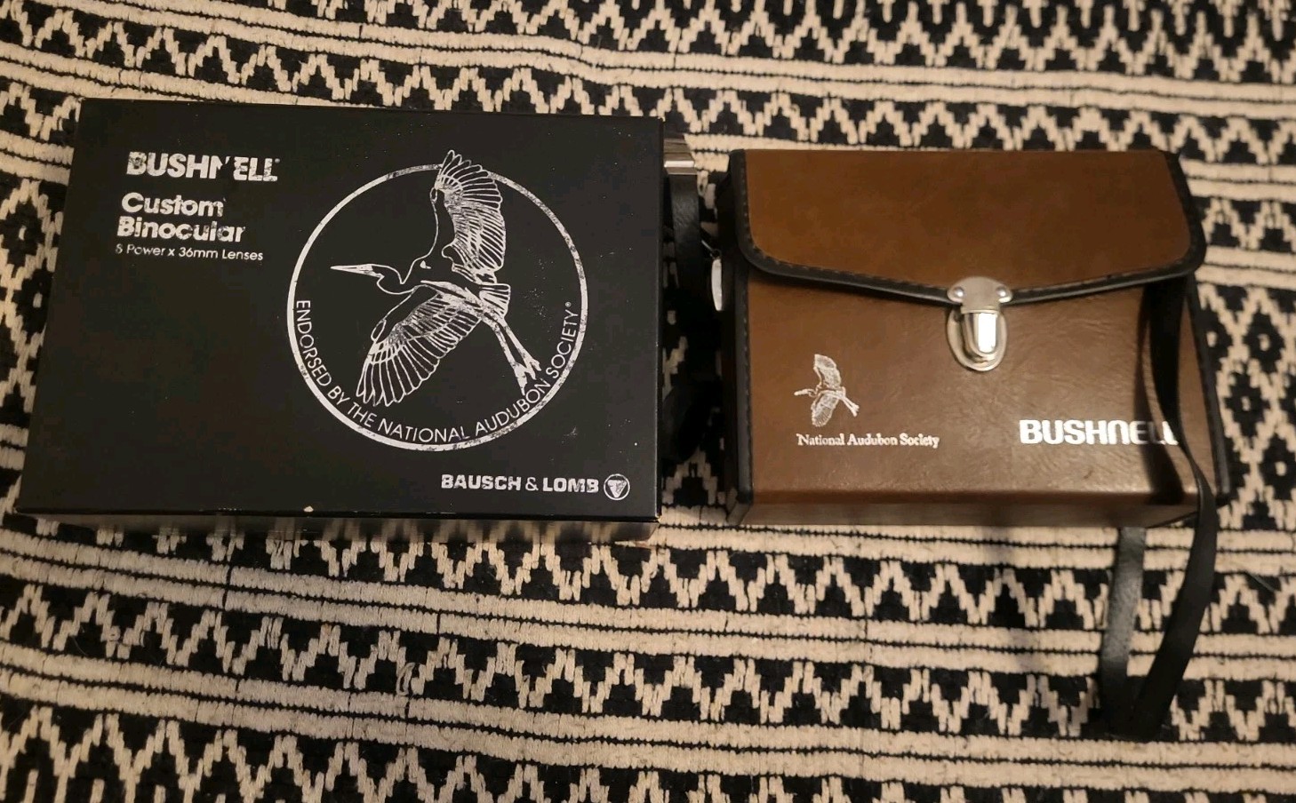 Vtg Bushnell Custom Binoculars (Bausch&Lomb) National Audubon 8x36 Binoculars