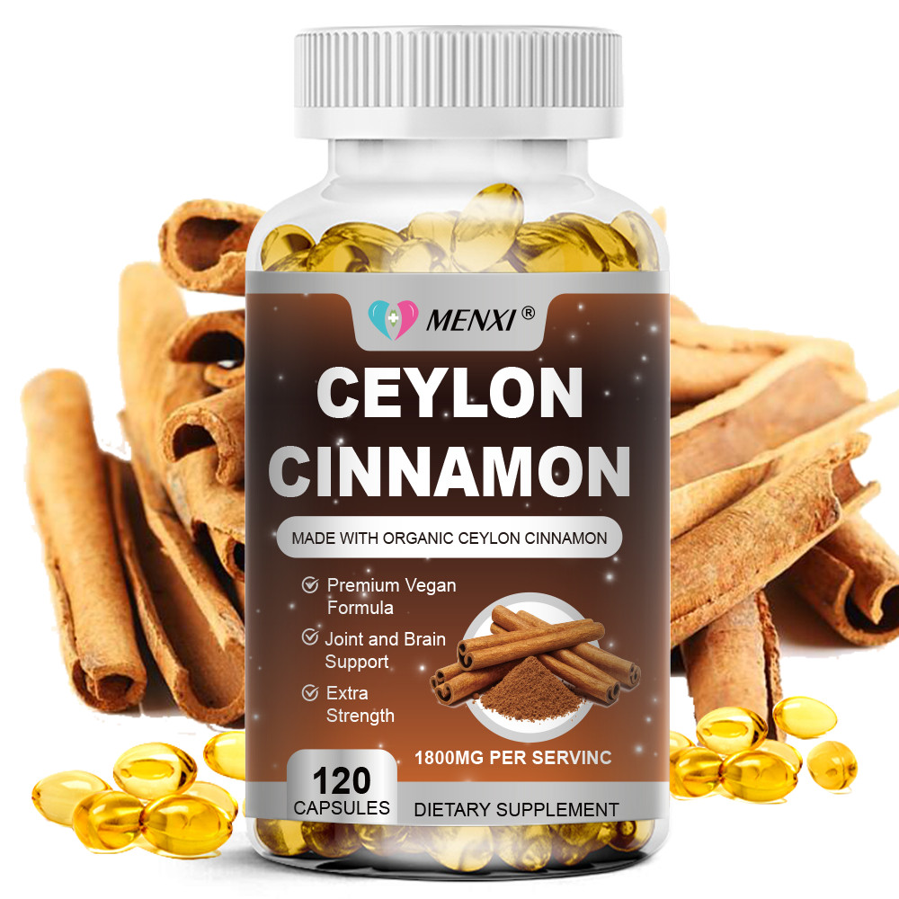 Organic Ceylon Cinnamon Capsules 1800mg - Highest Potency Blood Sugar Support