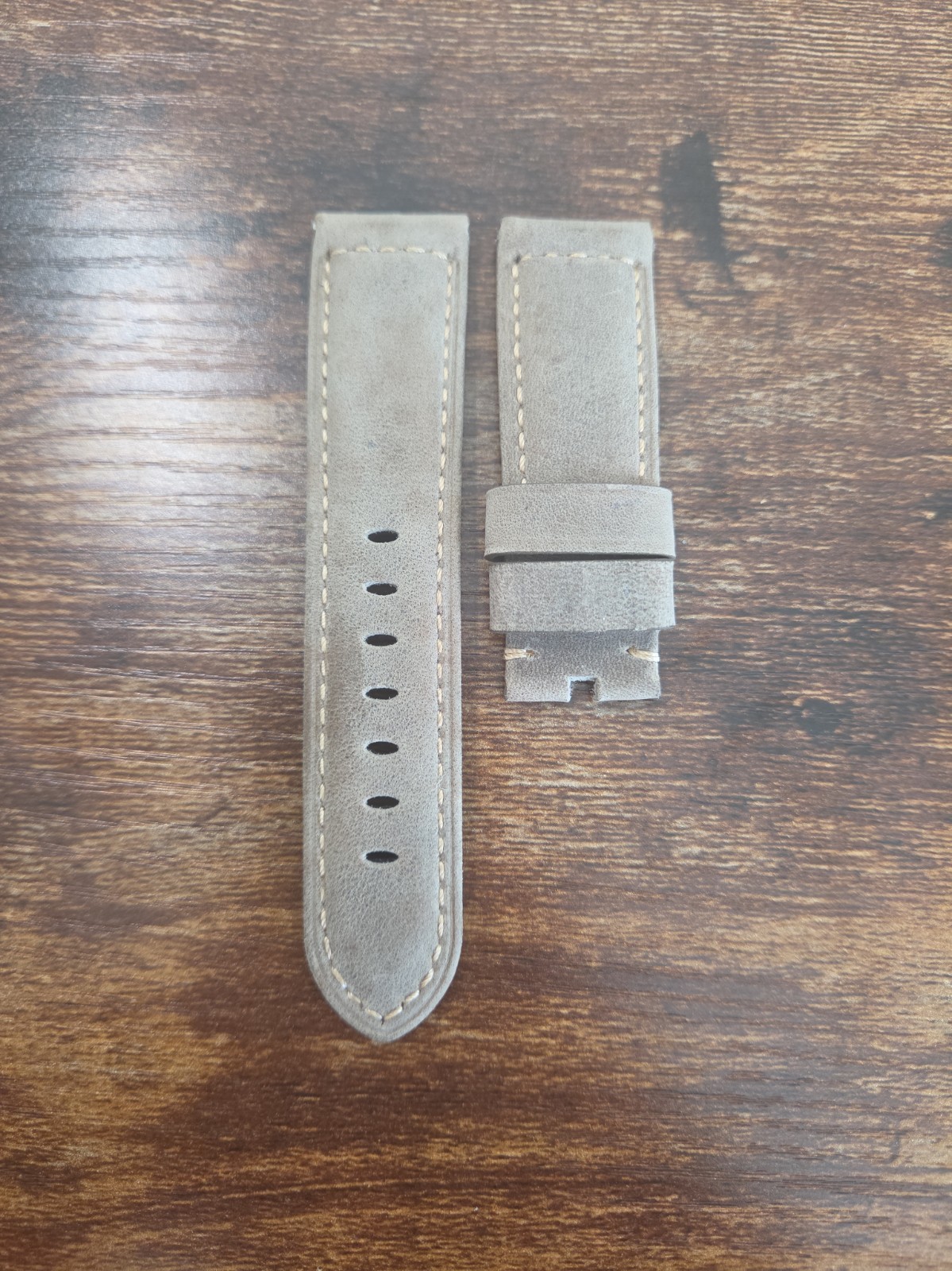 Panerai Watch 24/22mm OEM Military Green / Gray Strap for Tang ARDI Pin Buckle 
