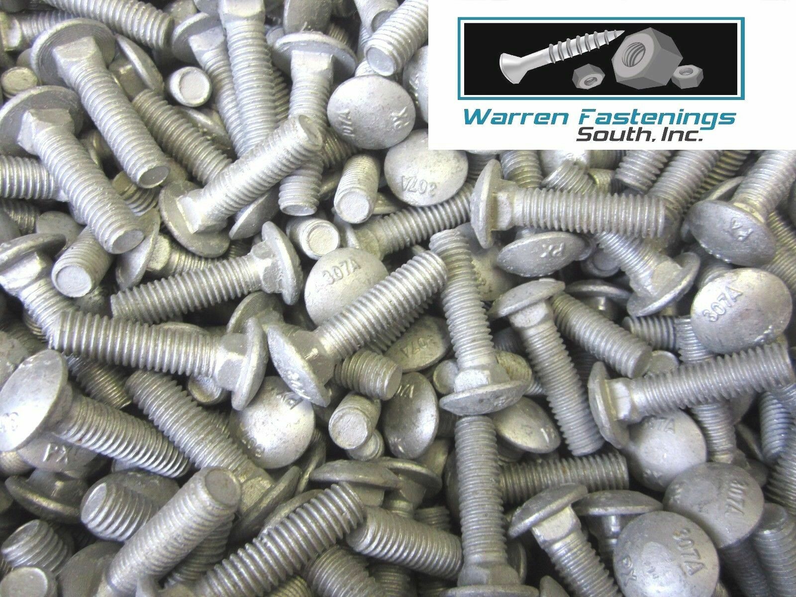 3/8-16 X 1-1/2 Carriage Bolts Hot Dipped Galvanized 525 Pieces