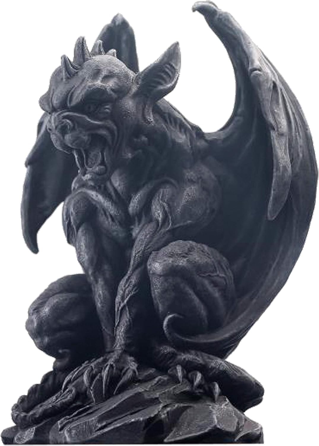 Winged Gargoyle Statue Indoor Outdoor Home Decor Sitting Guardian Sculpture Hall