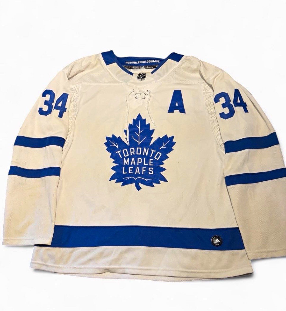adidas Toronto Maple Leafs NHL Auston Matthews #34 White/Blue Jersey 54 adidas Toronto Maple Leafs NHL Auston Matthews #34 White/Blue Jersey 54