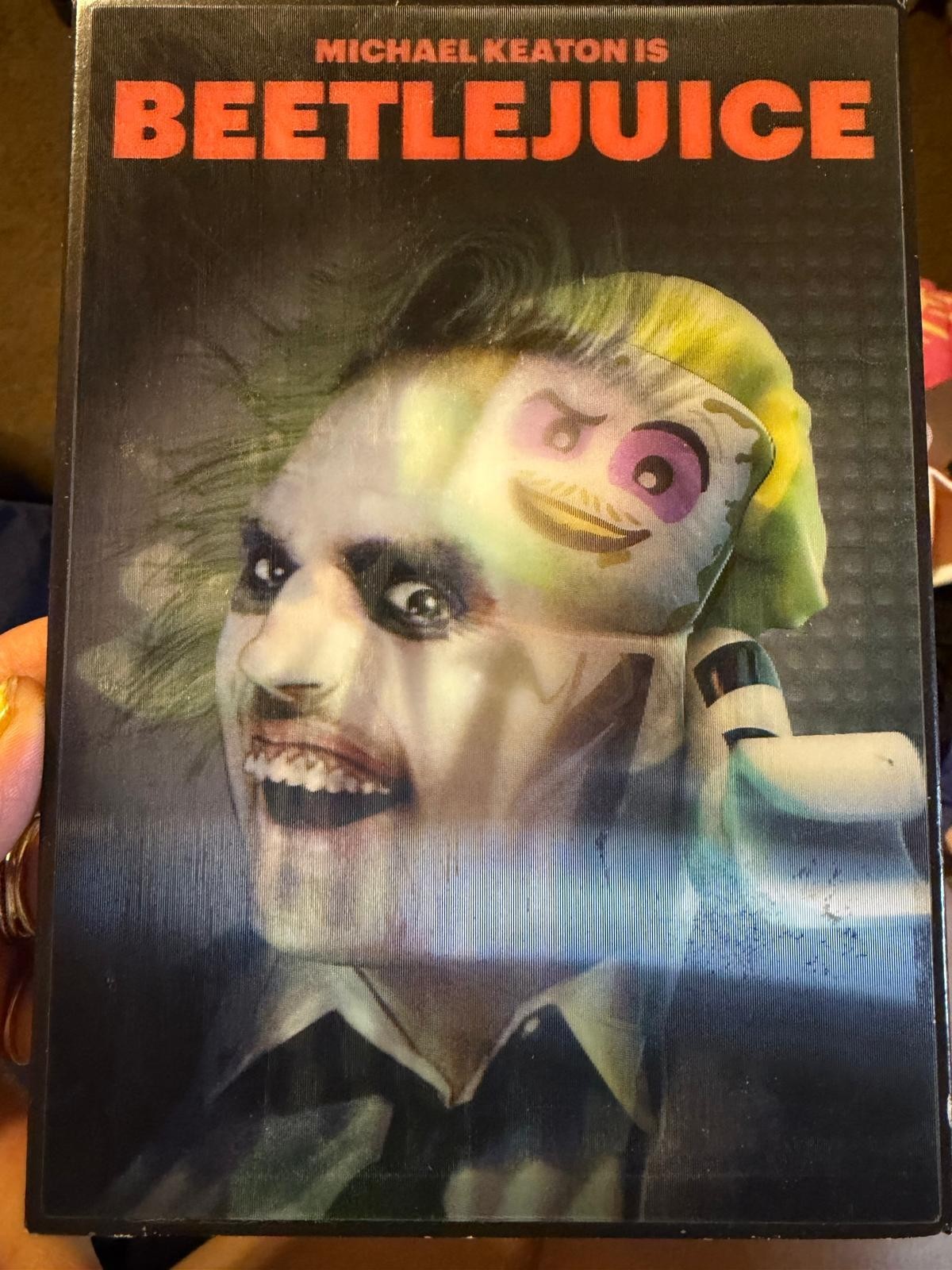 Beetlejuice DVD (1988) Rare LEGO Lenticular Slipcover Walmart Exclusive NEW SEAL