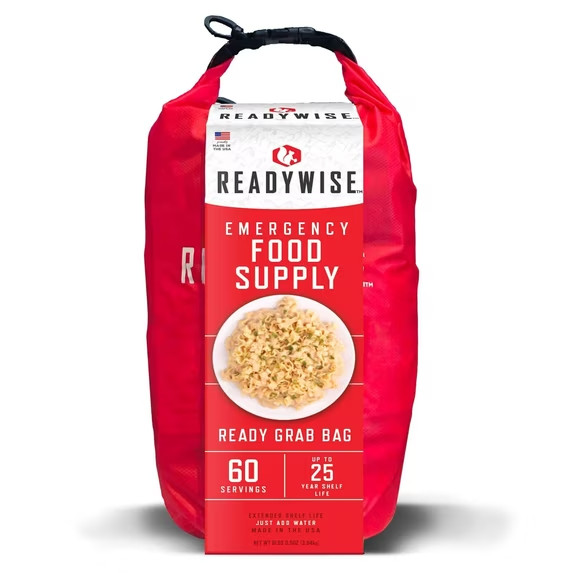 ReadyWise Emergency Food Supply Grab Bag 124 Servings Survival Food Storage Kit