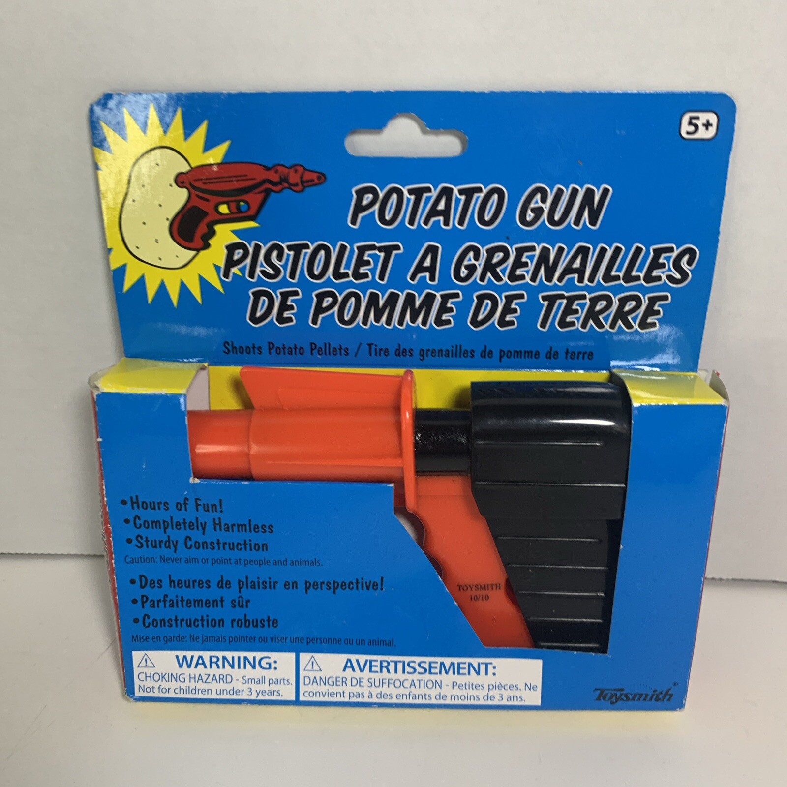 Toysmith Potato Gun, shoots potato pellets, 2010, Item #1702M, with instructions Toysmith Potato Gun, shoots potato pellets, 2010, Item #1702M, with instructions