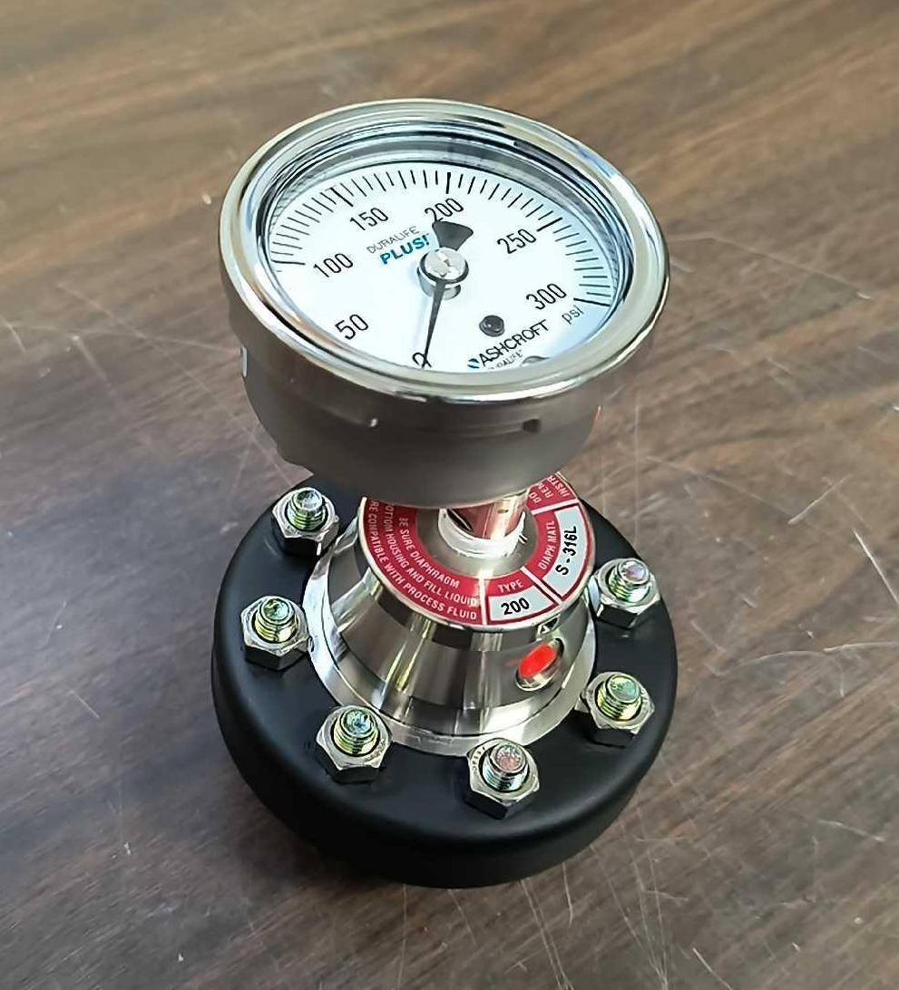 New Ashcroft 25-1009-SW-02B-300#-XFJLL Pressure Gauge, Ashcroft 50 200SS 02T