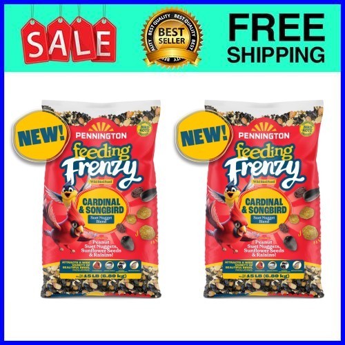 Pennington Feeding Frenzy Cardinal & Songbird Bird Food 15 lb 2-Pack Pennington Feeding Frenzy Cardinal & Songbird Bird Food 15 lb 2-Pack