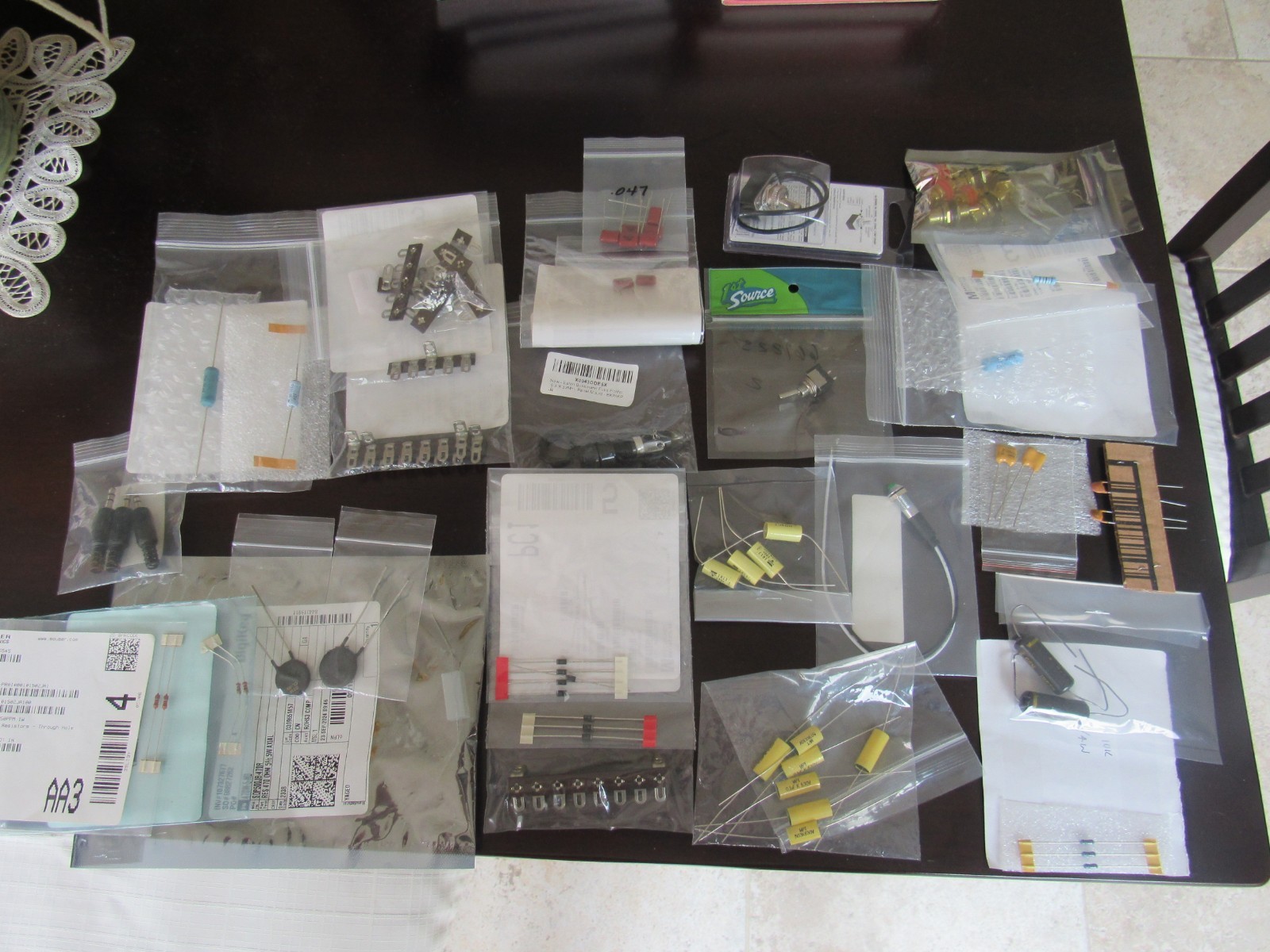 Lot NOS Electronic Components Common For Vintage Amp Restore Caps, Resistor etc