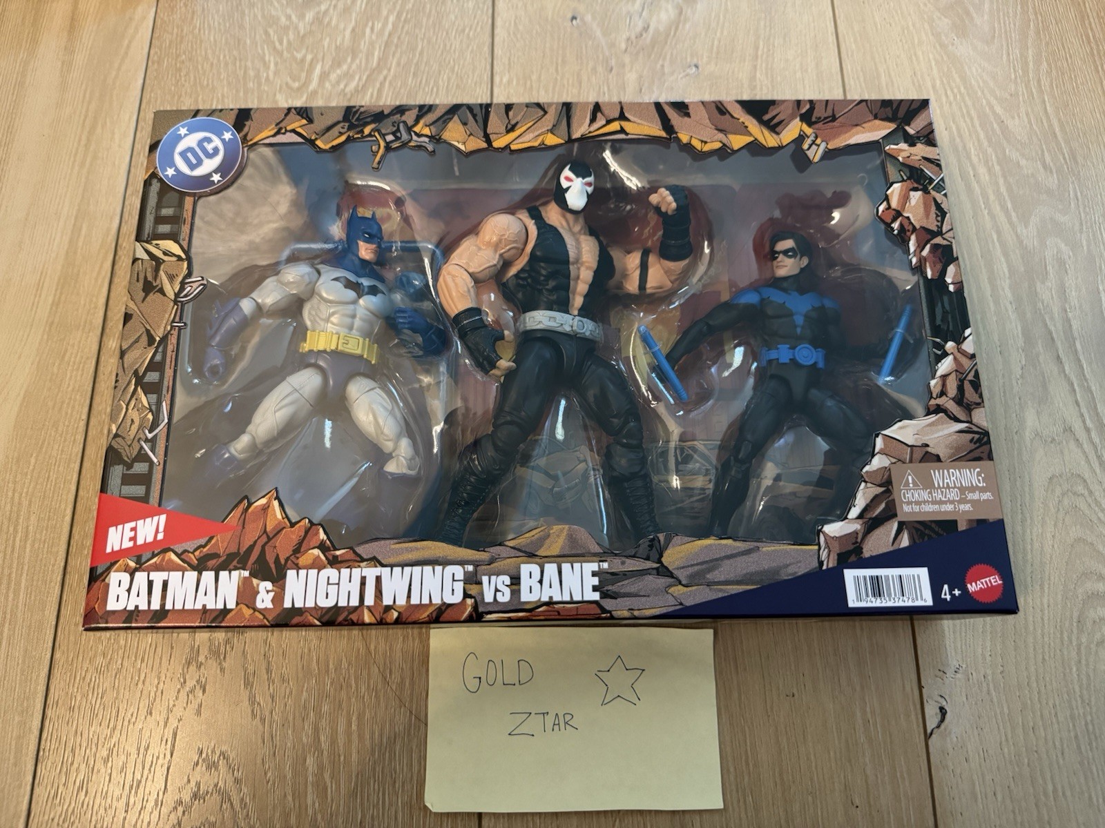 Mattel DC Premier 3 Figure Pack, 6.5 Inch Scale Batman & Nightwing Vs Bane New Mattel DC Premier 3 Figure Pack, 6.5 Inch Scale Batman & Nightwing Vs Bane New