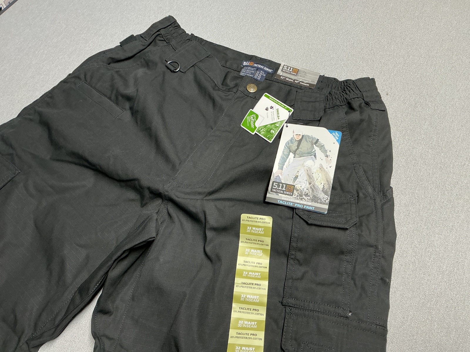511 Tactical Taclite Pro Pants Black Ripstop Cargo Utility Men 32x30 NWT