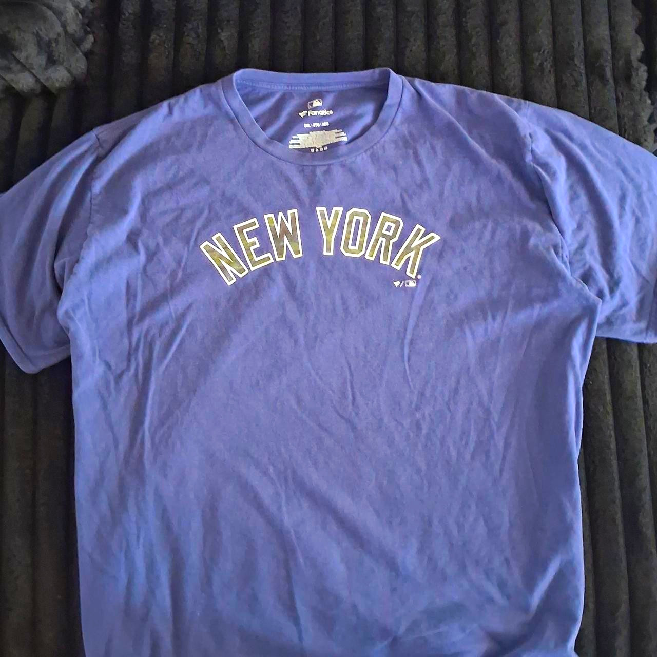 Fanatics New York Yankees MLB Blue Graphic T-Shirt Shirt, Size 2XL