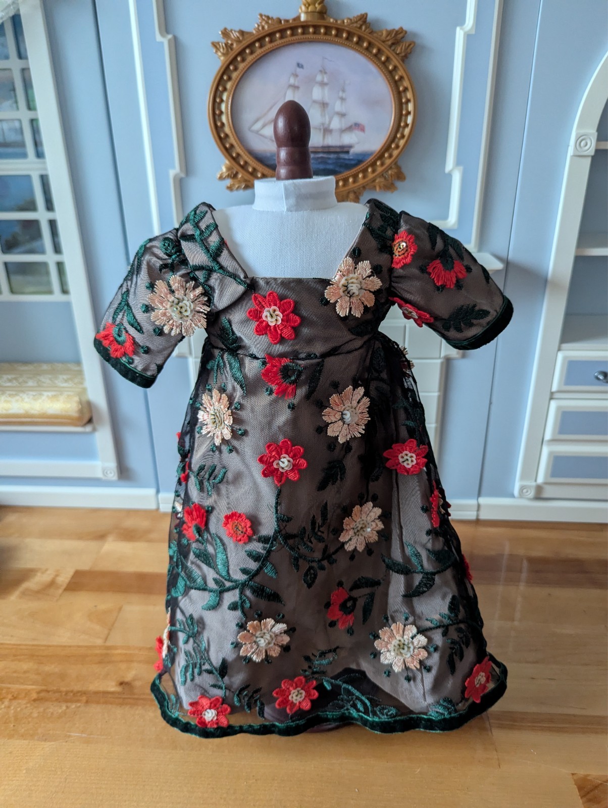 Portia Inspired 18 inch Regency Doll Dress Portia Inspired 18 inch Regency Doll Dress