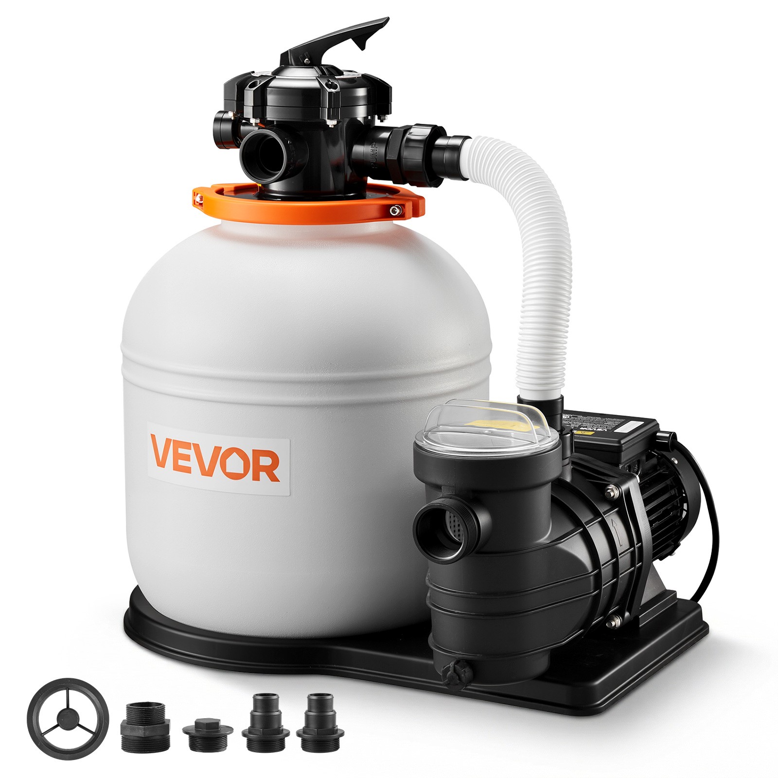 VEVOR Sand Filter Pump for Above Ground Swimming Pools 16 in 4400 GPH 0.75 HP