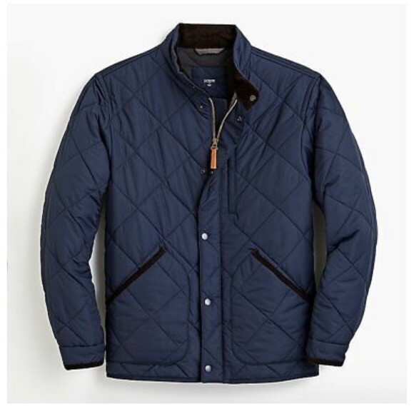 J. Crew Mens Mercantile Walker Jacket NWT Size XS Navy Blue J6277