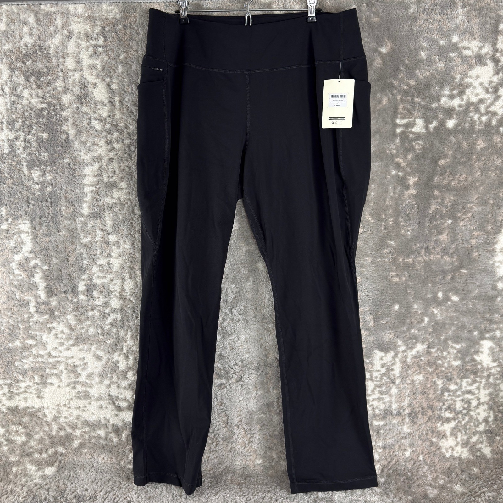 New Duluth Trading Co Size XXL Noga Air Mid-Rise Slim Leg Pants Black Women