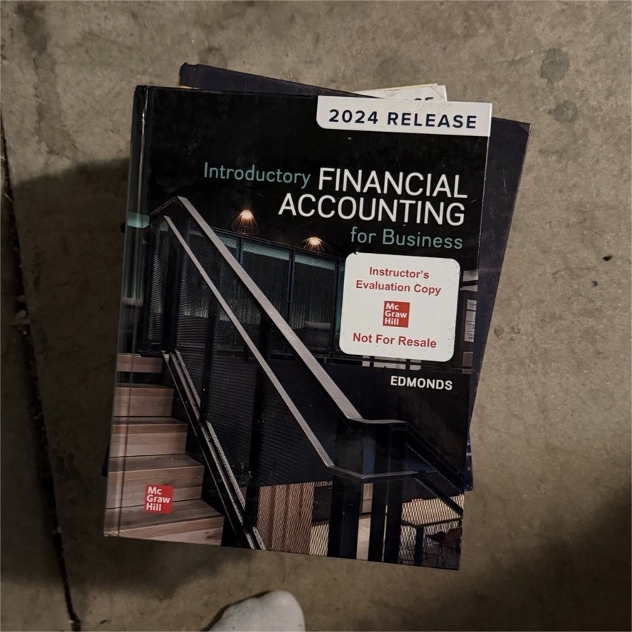 Introductory Financial Accounting 2024 Instructor's Eval Copy Edmonds HC Introductory Financial Accounting 2024 Instructor's Eval Copy Edmonds HC