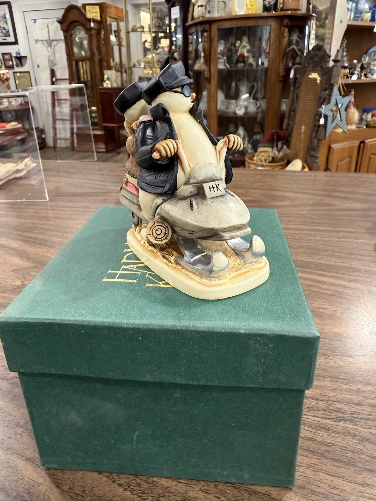 VTG Harmony Kingdom Snowman Annual “Easy Slider” Figurine NOS