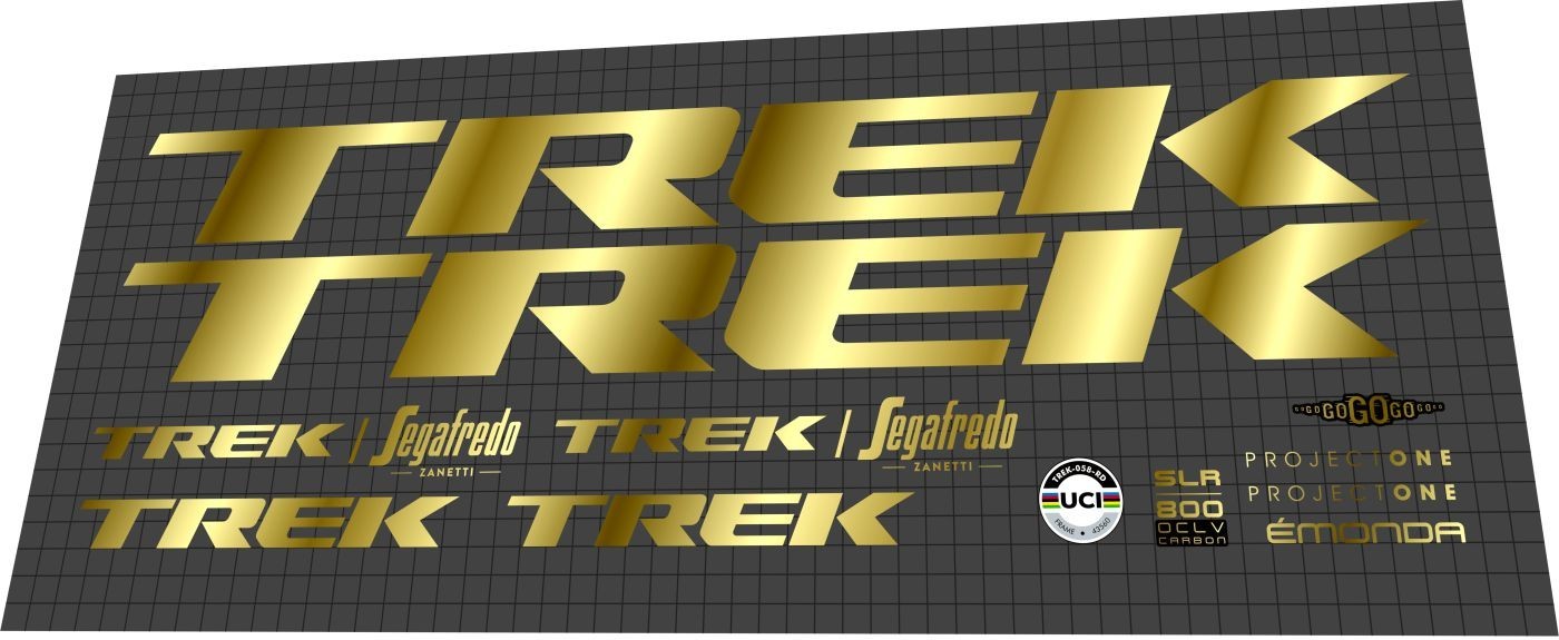 2022 Trek Émonda SLR 6 Rival eTap Mirror Gold Decal Set
