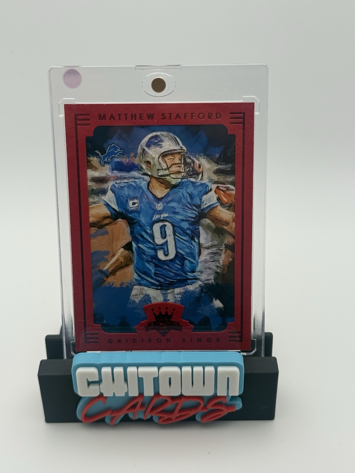 2015 Panini Gridiron Kings - Matthew Stafford #23 Red Frame