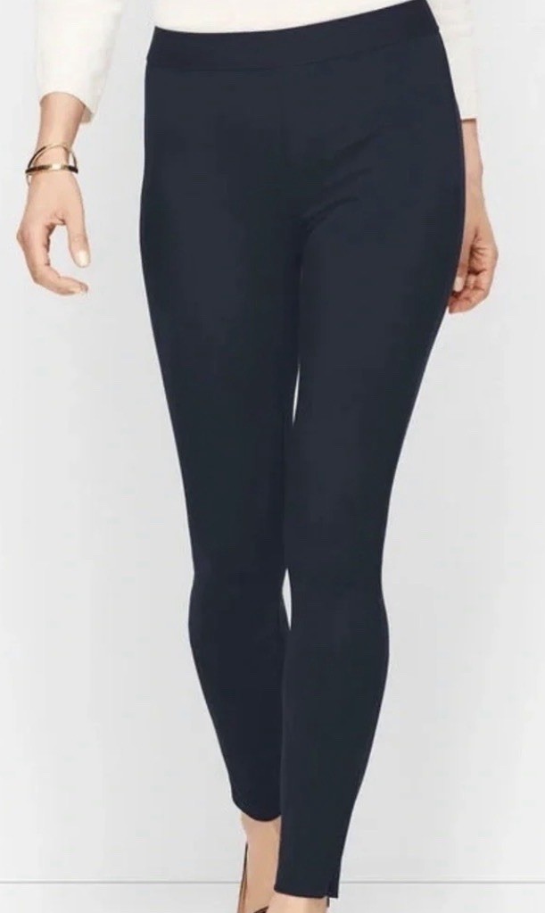 NWT Talbots Women’s Size 8P Blue Rayon Blend Ankle Zip Soho Ankle Pant NWT Talbots Women’s Size 8P Blue Rayon Blend Ankle Zip Soho Ankle Pant