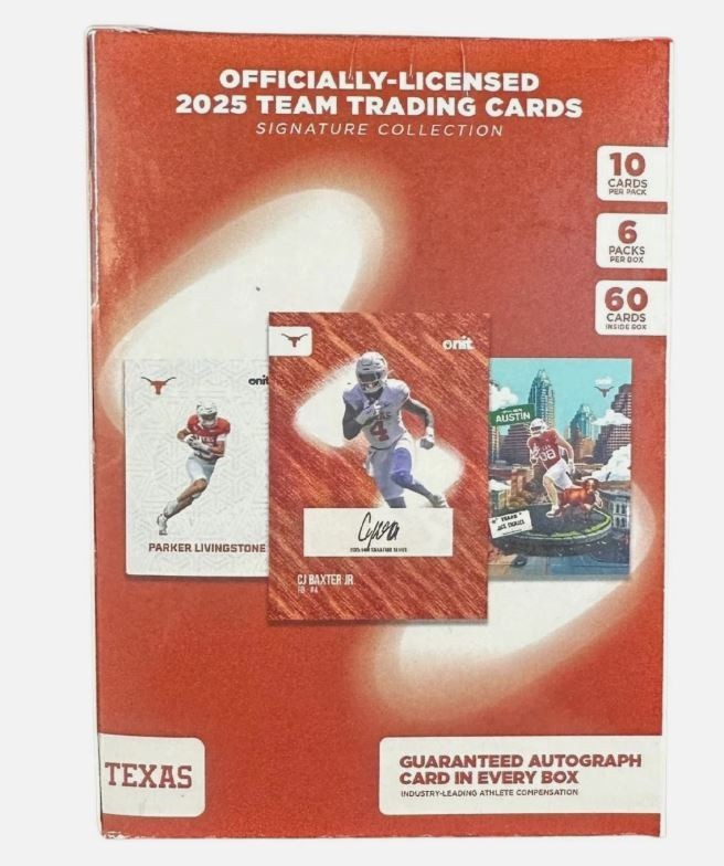 2025 Onit Athlete University of Texas NIL Football Platinum Box