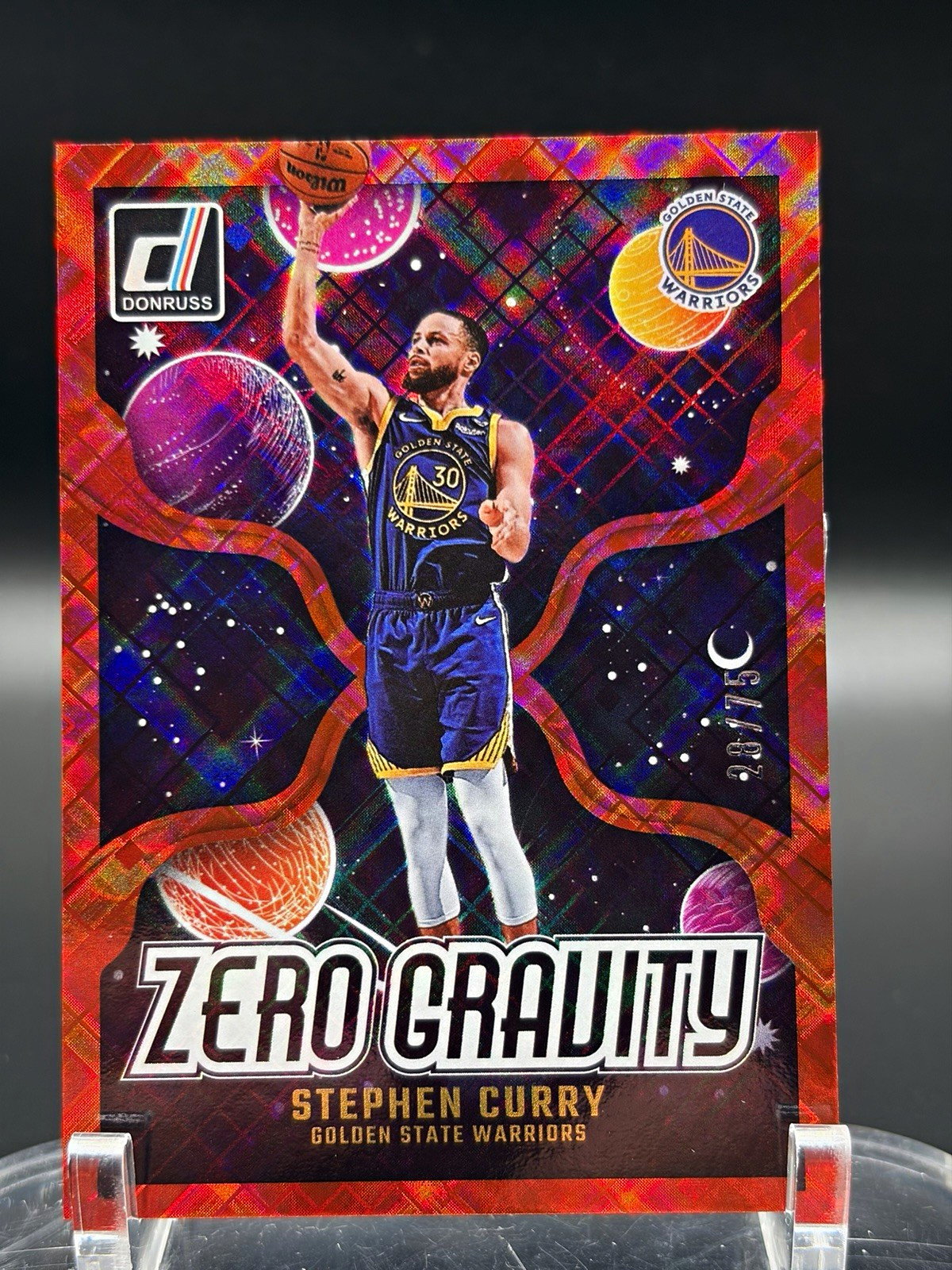 2024-25 Donruss Zero Gravity Stephen Curry #4 Diamond Red /75, serial 28/75