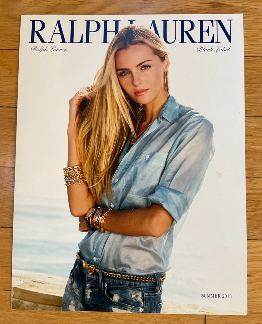 Vintage Ralph Lauren Black Label Trifold Catalog from Summer 2013 Vintage Ralph Lauren Black Label Trifold Catalog from Summer 2013