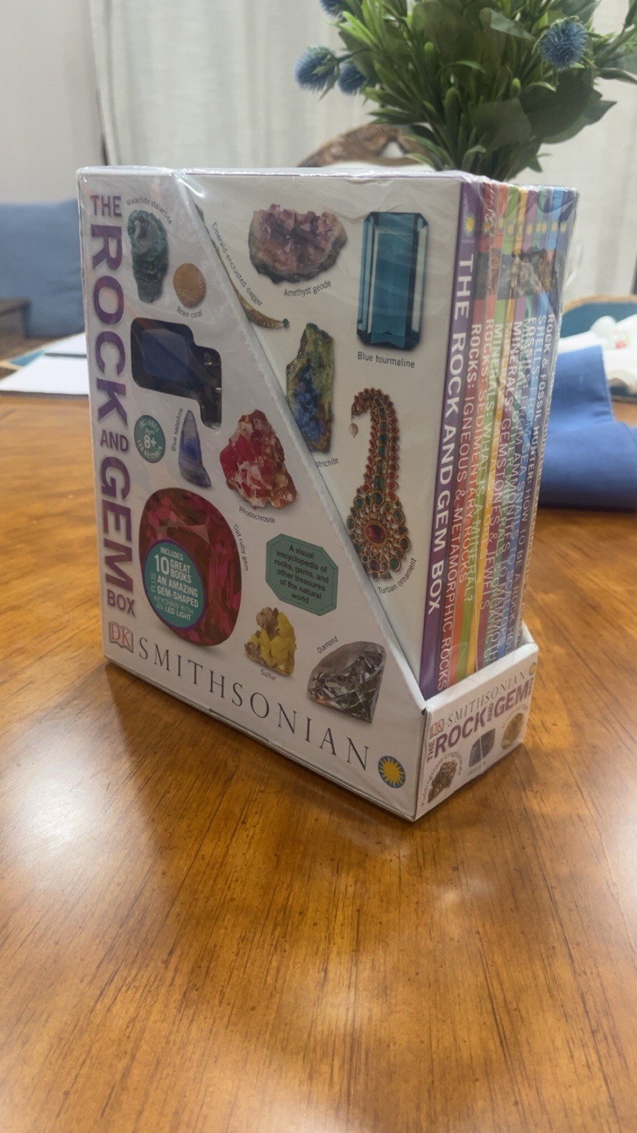 DK Smithsonian The Rock and Gem Box 10 Book Set + LED Keychain NEW SEALED DK Smithsonian The Rock and Gem Box 10 Book Set + LED Keychain NEW SEALED
