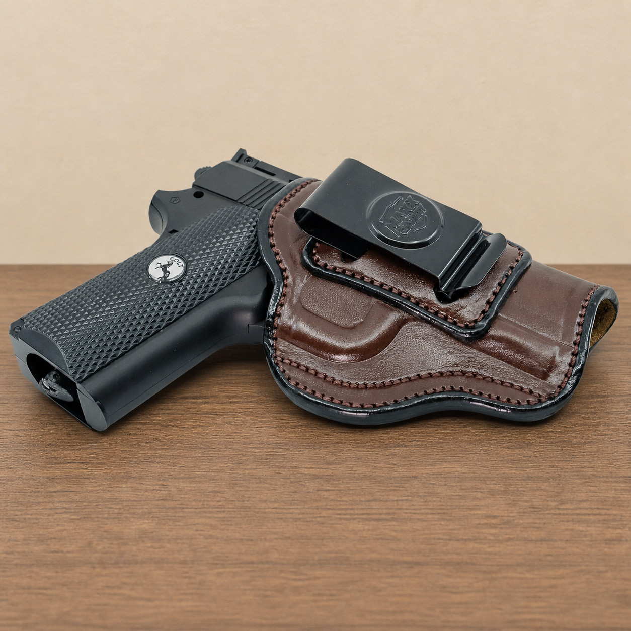 Maxx Carry Brown Leather IWB Holster Right Hand Fits Kimber Ultra Carry II